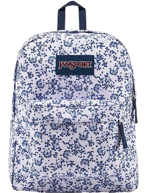 blue flower backpack bag.